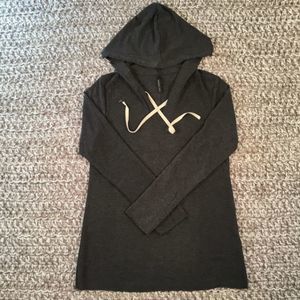 Alexander + David L Hoodie Charcoal NWOT